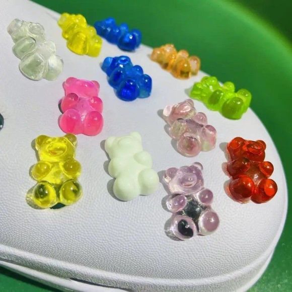 *NEW* 20-pcs Gummi Gummy Bear Candy Shoe Charms for Your Crocs - Picture 2 of 5